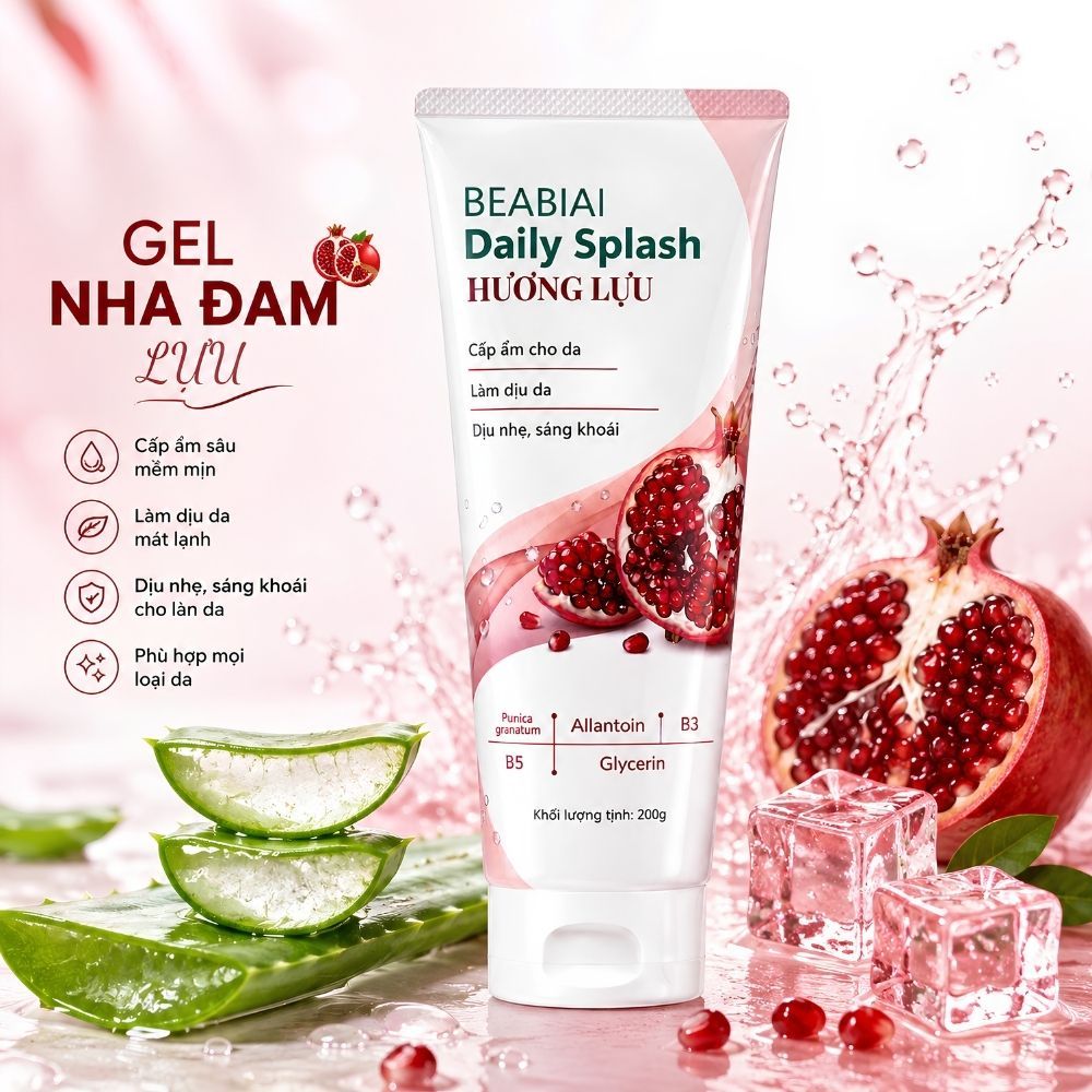 Ảnh 15 của Gel dưỡng nha đam BEABIAI DAILY SPLASH Cấp Ẩm, Làm Dịu, Làm Mát, Phục Hồi Da Hiệu Quả 200g