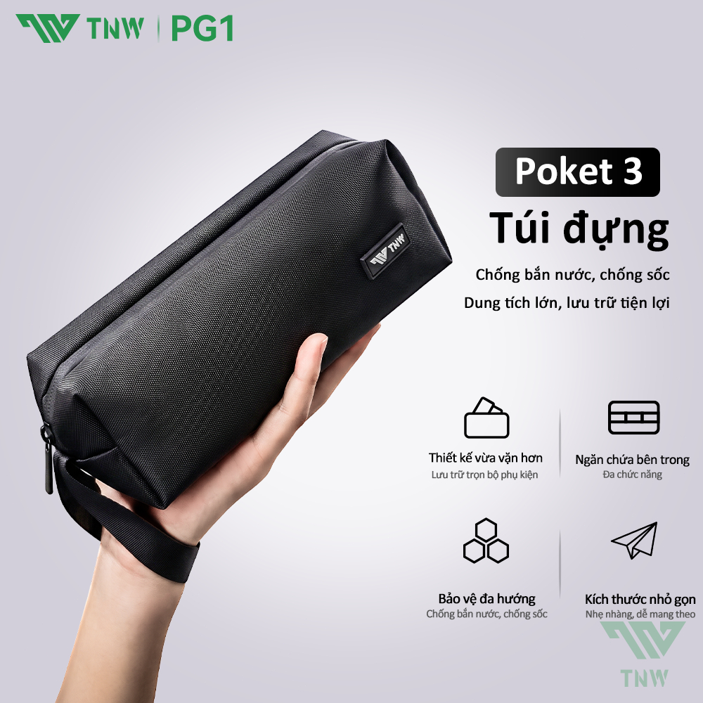 TNW Túi Đựng Máy Ảnh Tương Thích Pocket 3 / 4, Túi Đựng Vải Chống Nước, Thiết Kế Có Tay Cầm, Dung Tí