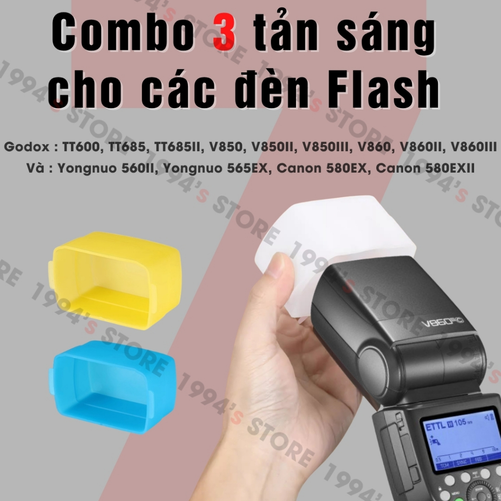 Tản sáng cho đèn Flash Godox TT600/TT685/TT685II/V850/V850II/V850III/V860/V860II/V860III, Yongnuo 56