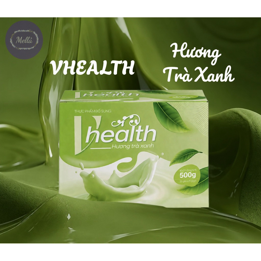 [ HÀNG CHÍNH HÃNG ] Bột Dinh Dưỡng Vhealth Trà Xanh, Hỗ Trợ Sức Khoẻ Và Hệ Tiêu Hoá