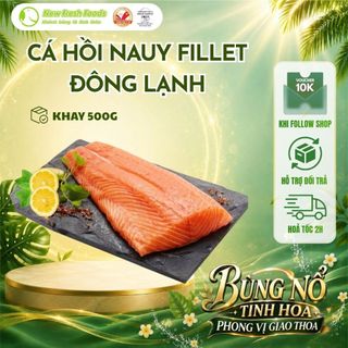 [HỎA TỐC HCM] Cá Hồi Nauy Fillet Đông Lạnh- Khay 500Gr