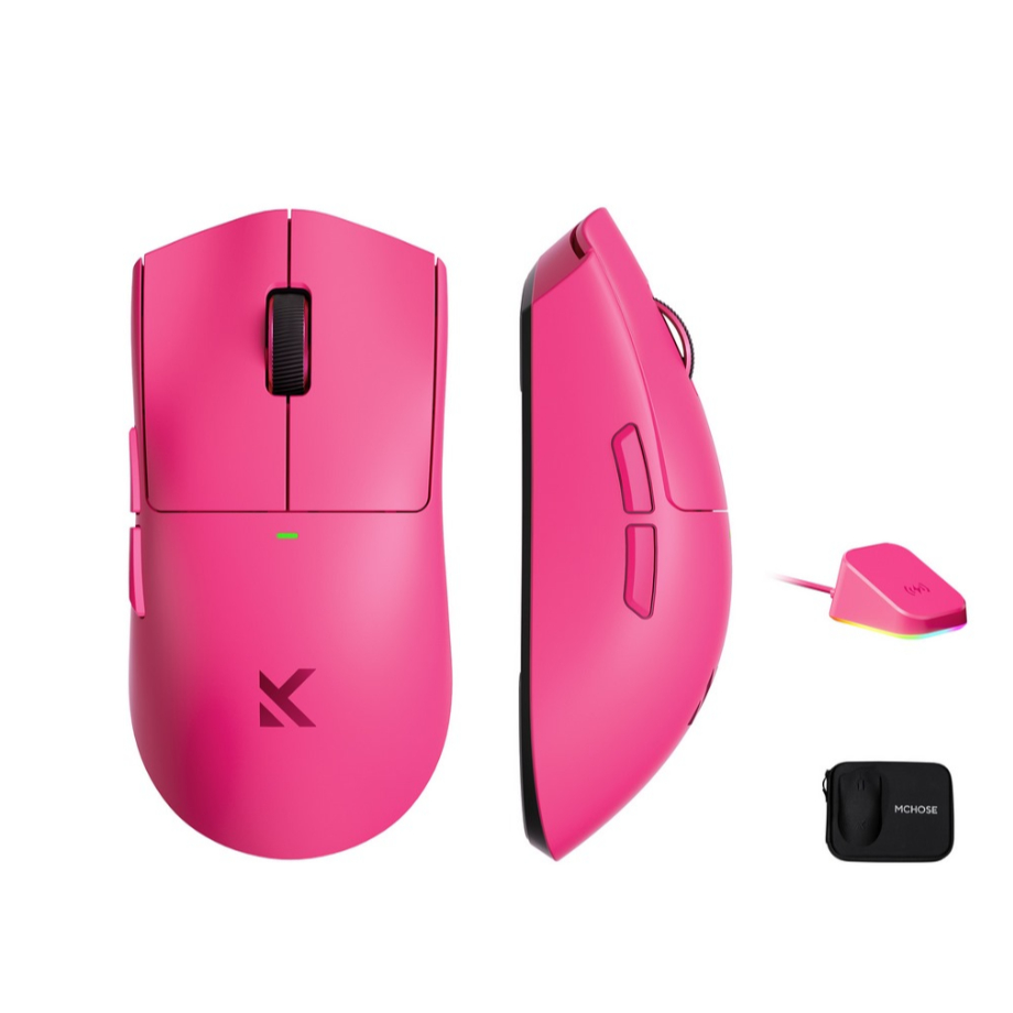 Chuột Gaming MCHOSE K7 ULTRA ( 3 Modes, Rose Red)