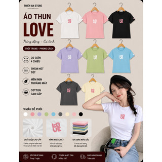 Áo Baby Tee Borip LOVE Quảng Châu L1 Co Dãn 4 Chiều - Thiên An Shop