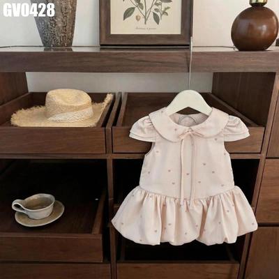 Váy Sát Nách Bí Ngô Màu Tím Trơn Cho Bé Gái 1-8 Tuổi MINTSCLOSET Quảng Châu - GV0270