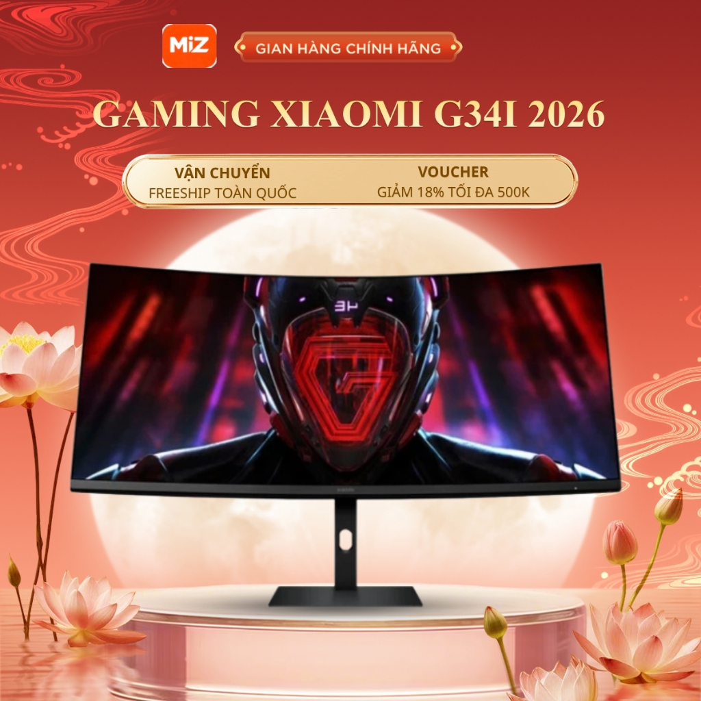 Màn Hình Máy Tính cong Xiaomi Curved Gaming Monitor G34WQI - 34inch -180Hz - Bảo hành 36 Tháng chính