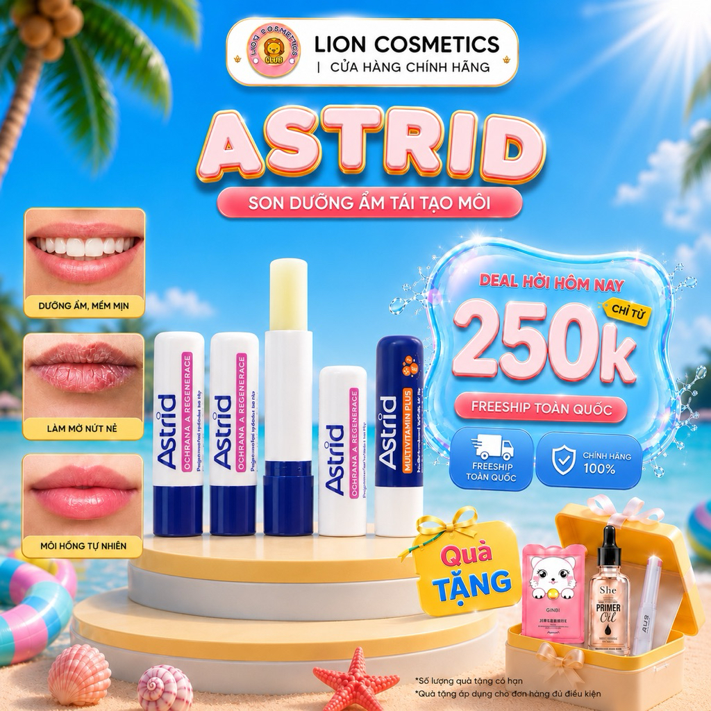 [Astrid ]  Son dưỡng Astrid tái tạo môi từ mỡ hươu