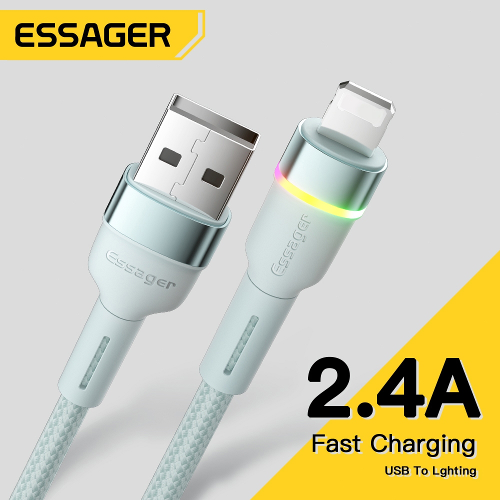 Essager 2.4A USB-A to Lightning With light Fast charging data cable