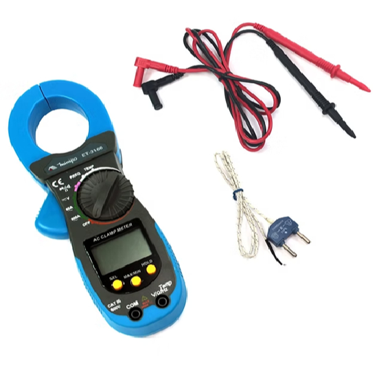 Ampe Kìm Minipa ET-3166 6000 Counts Đo AC 600A, AC/DC 600V, Ω, Hz, Nhiệt Độ K-Type