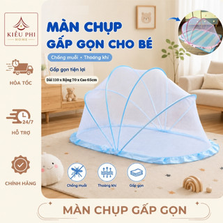 Mùng chụp tự bung cho bé chống muỗi - màn ngủ gấp gọn thông minh bé sơ sinh bé nhỏ