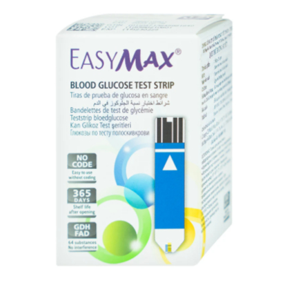 (hỏa tốc) Que thử đường huyết Easy Max (hộp 50 que)