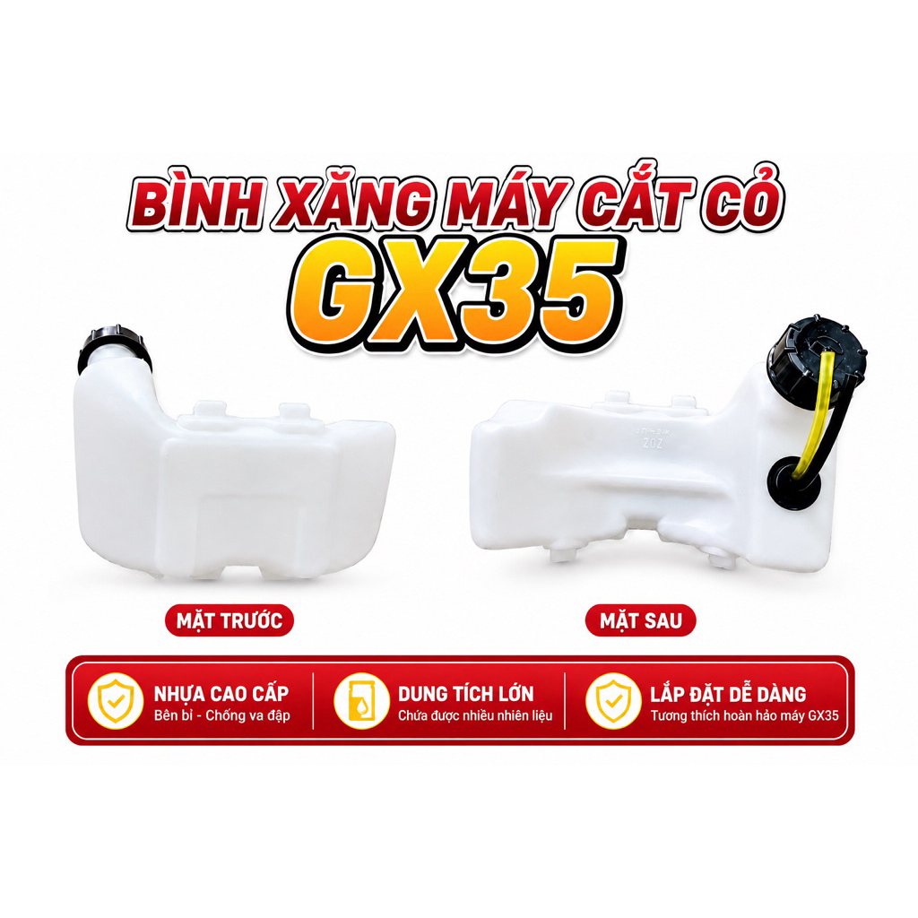 bình xăng máy cắt cỏ Gx35