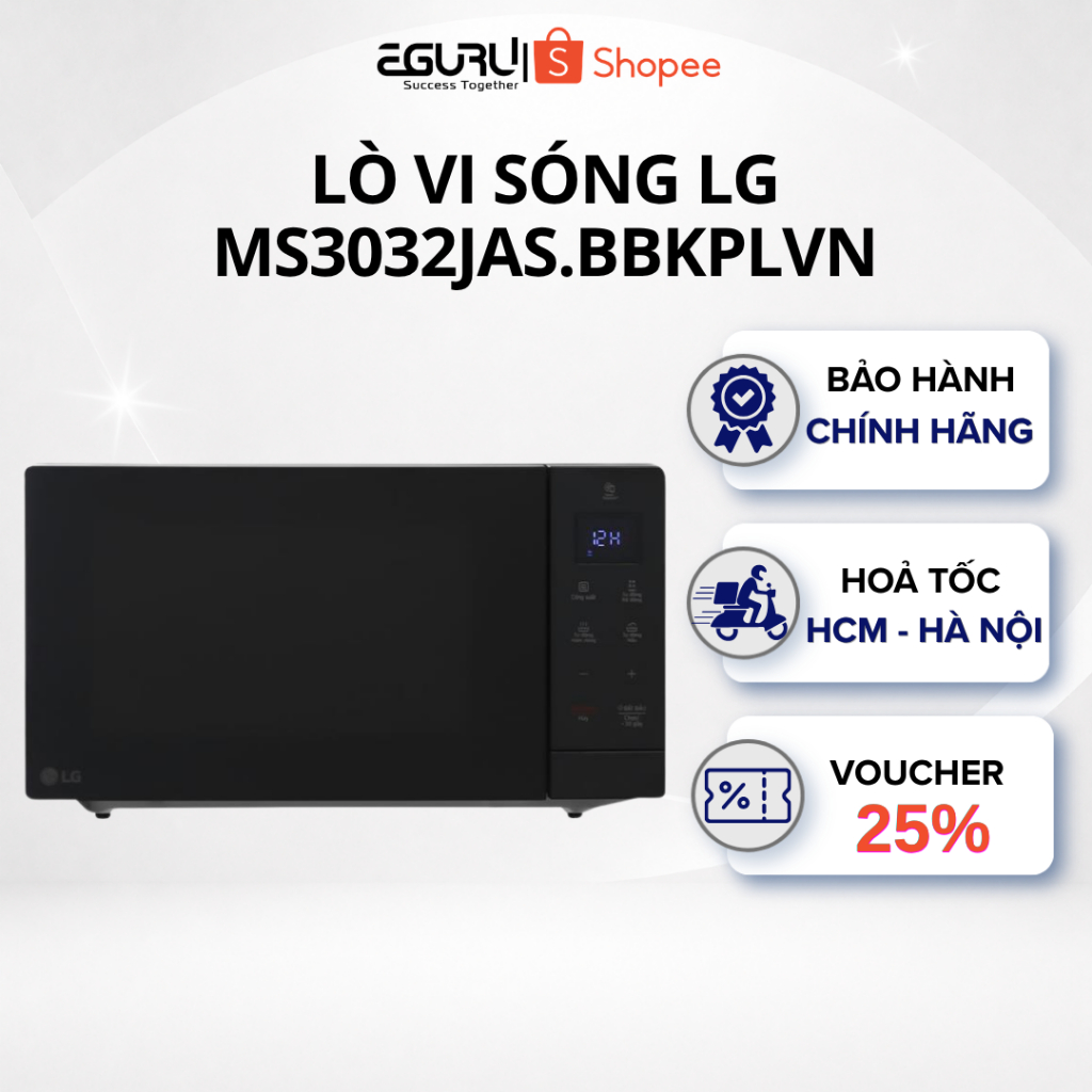 Lò Vi Sóng LG NeoChef™ màu Đen 30L - MS3032JAS - Hàng chính hãng