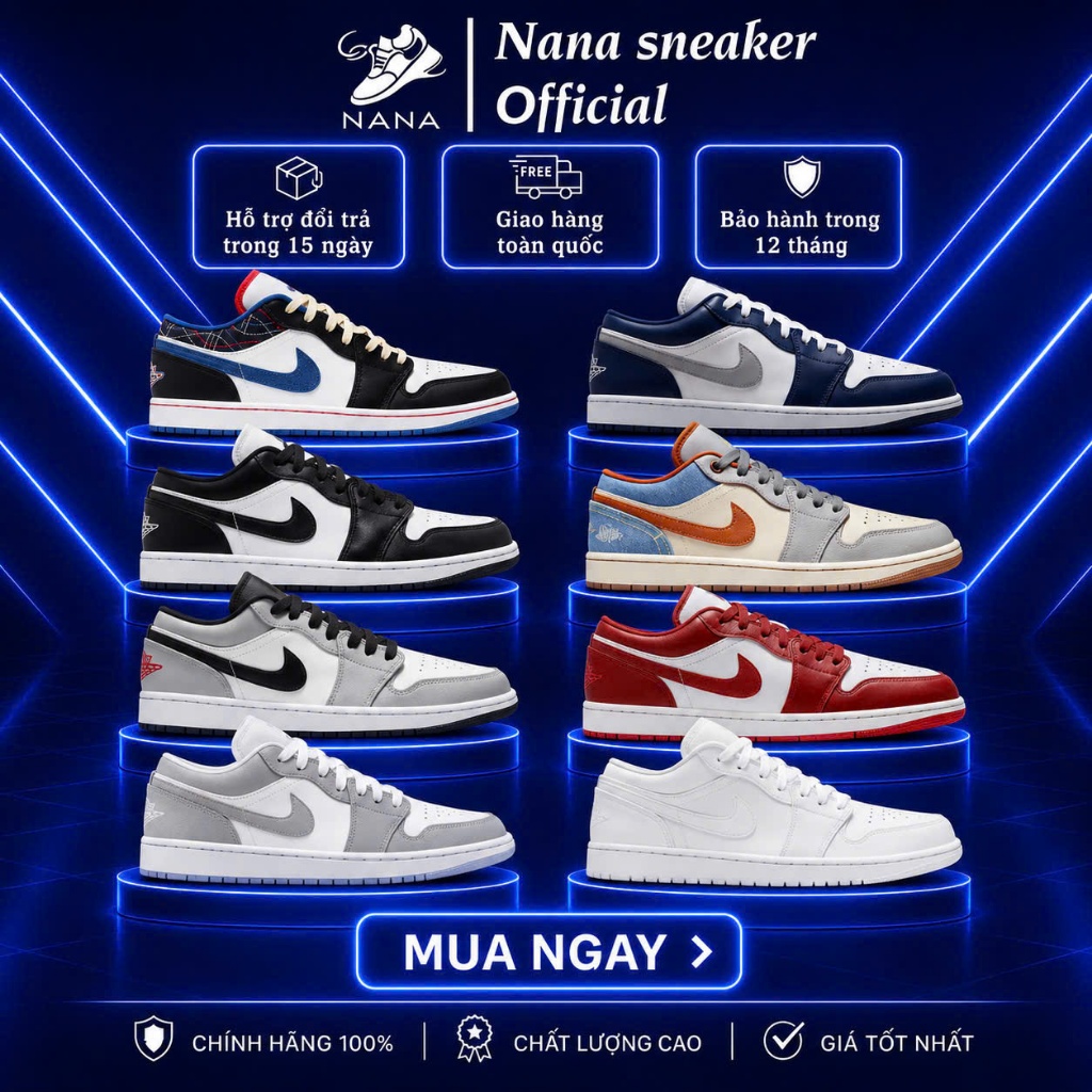 [SALE CHINH HANG]Giày Sneaker JD1.LOW Cổ Thấp Paris Full màu Da Lộn Siêu Đẹp Dành Cho Cả Nam Và Nữ b