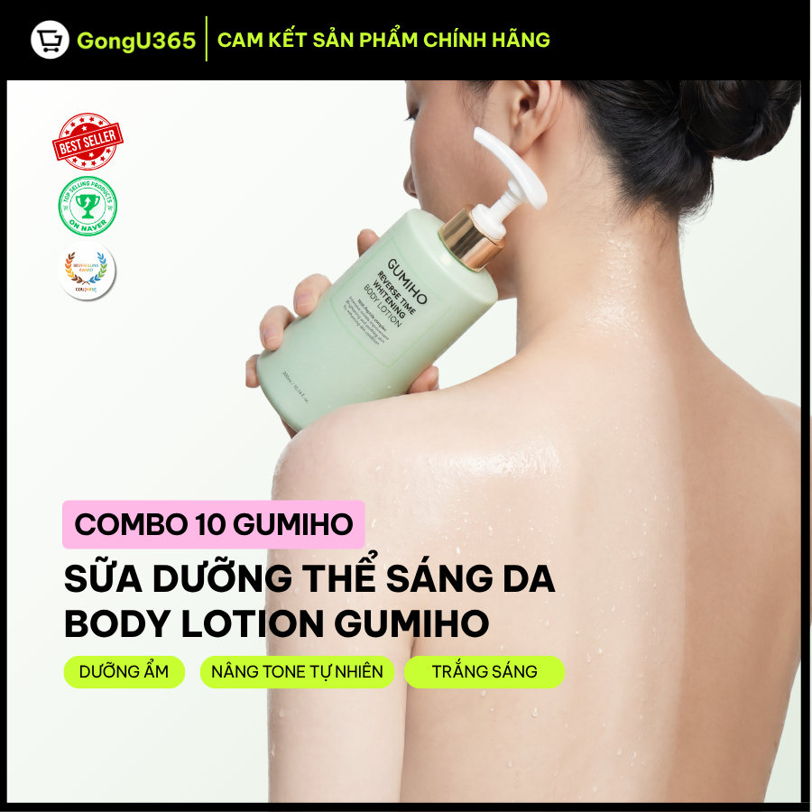 [LINK SỈ] 10 Chai Kem Dưỡng Thể Gumiho Reverse Time Whitening Body Lotion - Make Up Body & Dưỡng Trắ
