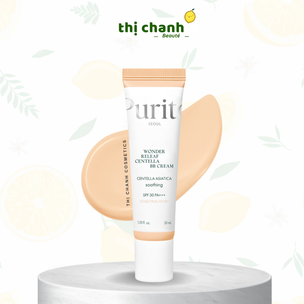 Kem nền Rau Má PURITO Wonder Releaf Centella BB Cream 30ml