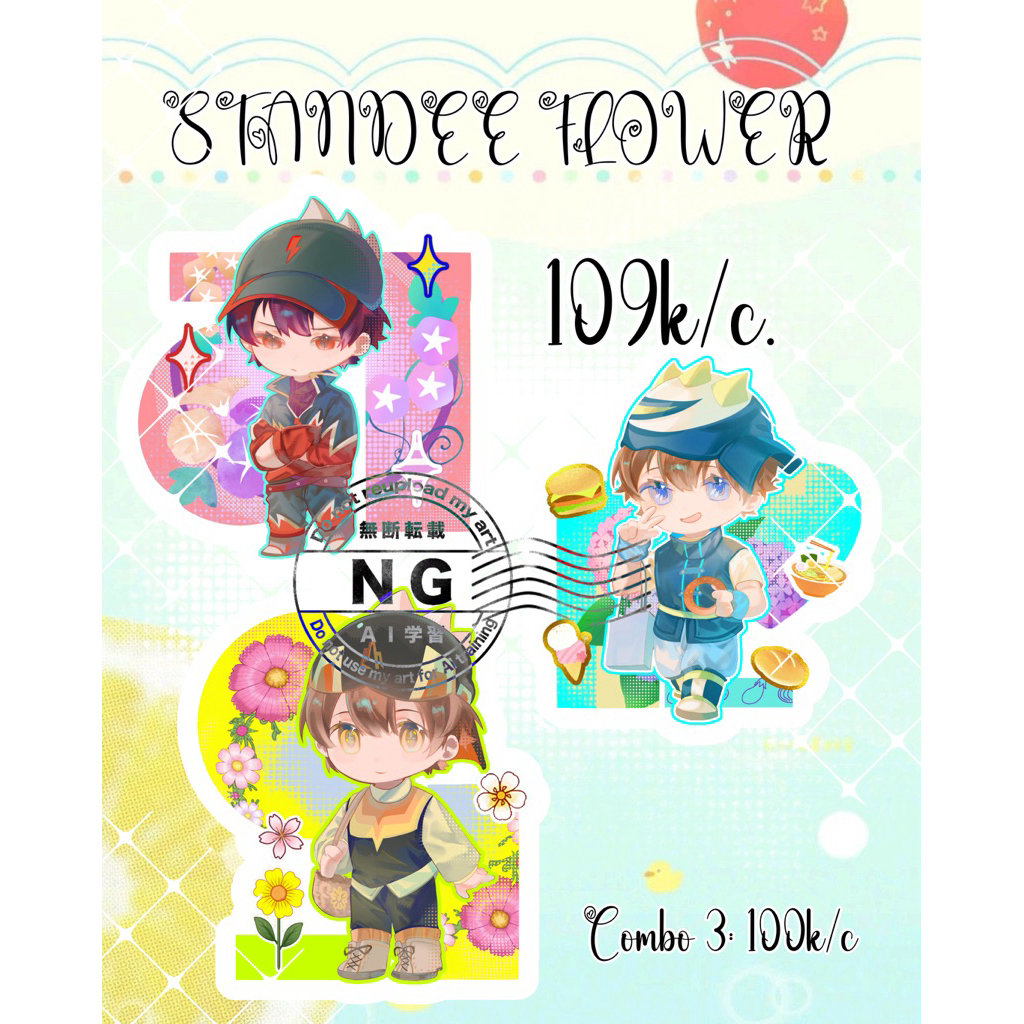 BoBoiBoy Ori Trio Flower standee.