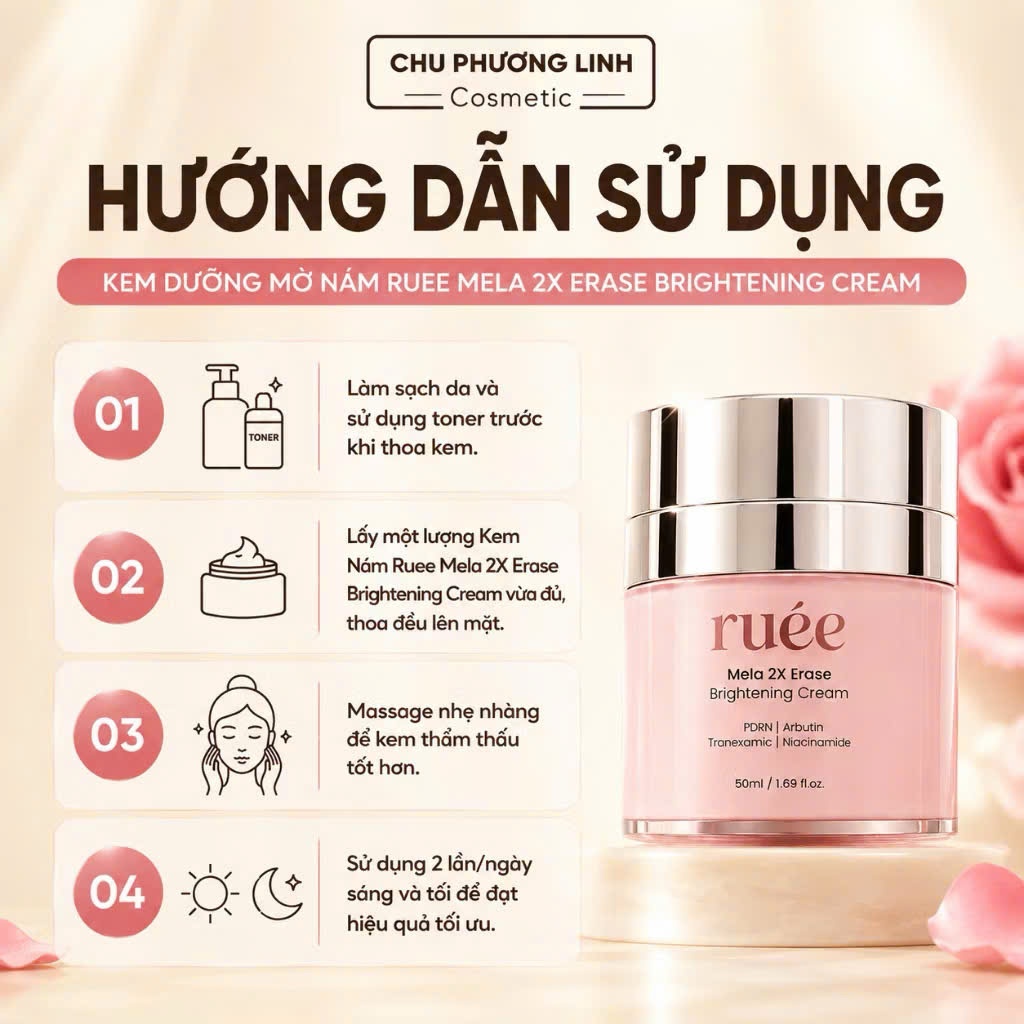 M77_Kem dưỡng sáng da  Ruee Male 2X Rrase Brightening Cream 50ml