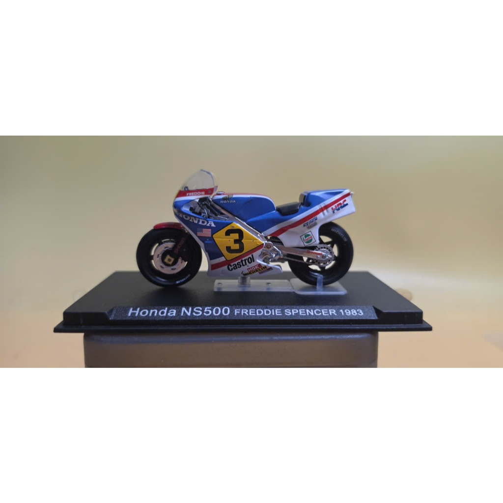 (MÔ HÌNH SECOND HAND) ALTAYA/DEAGOSTINI  HONDA NS500 FREDDIE SPENCER 1/24 BẢN 2ND