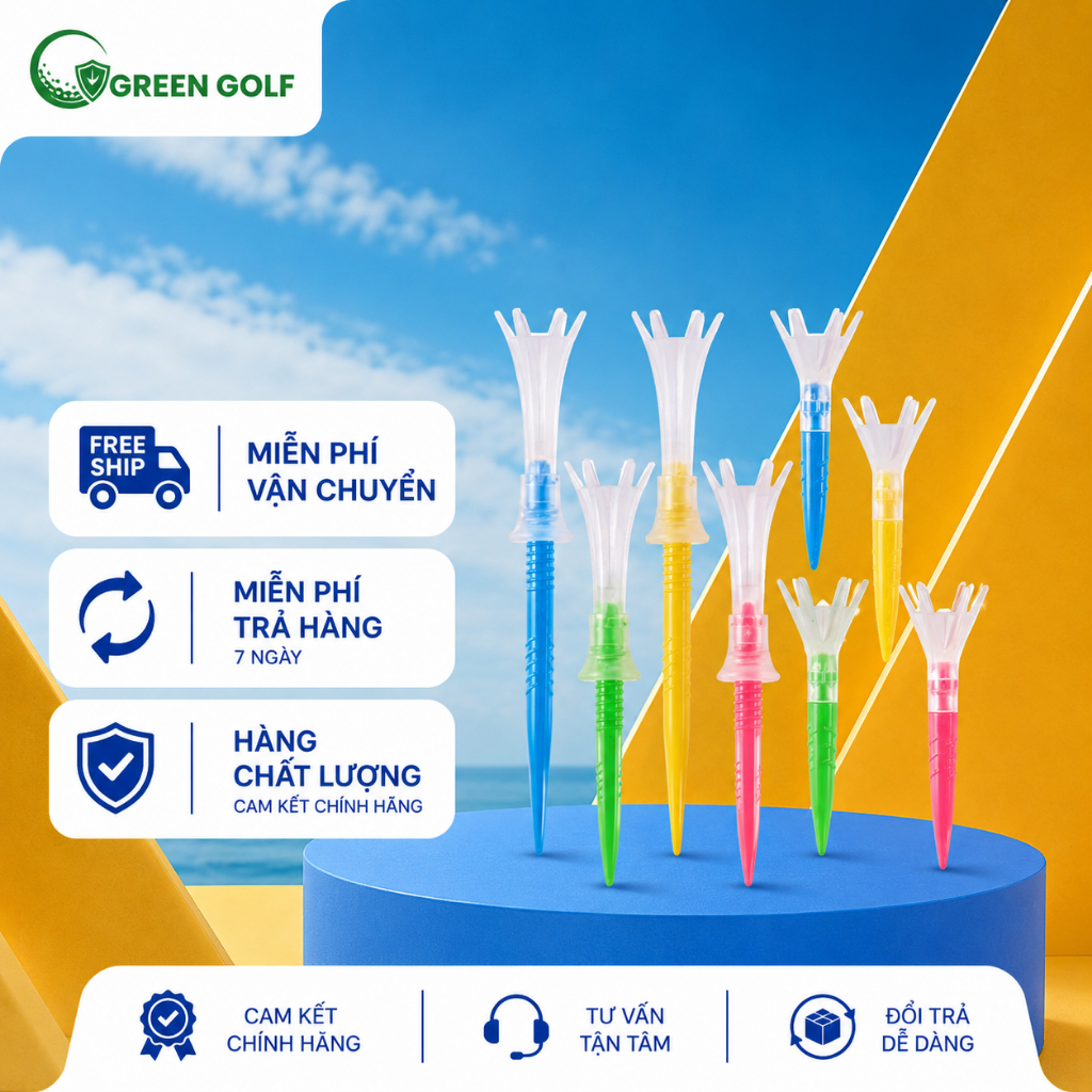 Tee golf Tomahawk Ngắn Dài (nhật) Tee Đánh Golf Nhật - Tee Golf Nhật, Tee Golf