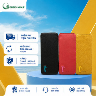 Ví Golf, kiểu đứng, nhỏ gọn, Da bò đẹp, phong cách công, đựng tiền độ golf, đi chơi