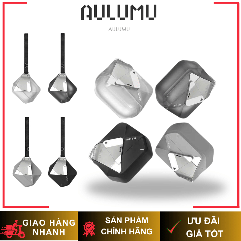 Ốp AirPods 4 AULUMU A29 Geo Case –  Dây Đeo Tháo Rời| Chống Sốc| Khóa Kẹp Zinc Alloy| Hỗ Trợ Sạc Từ 