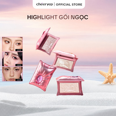 [KOL X CHÉERYEP] Phấn Bắt Sáng Highlight Chạm Khắc Hiệu Ứng Lì Và Nhũ Căng Bóng Sáng Da Pillow Gem