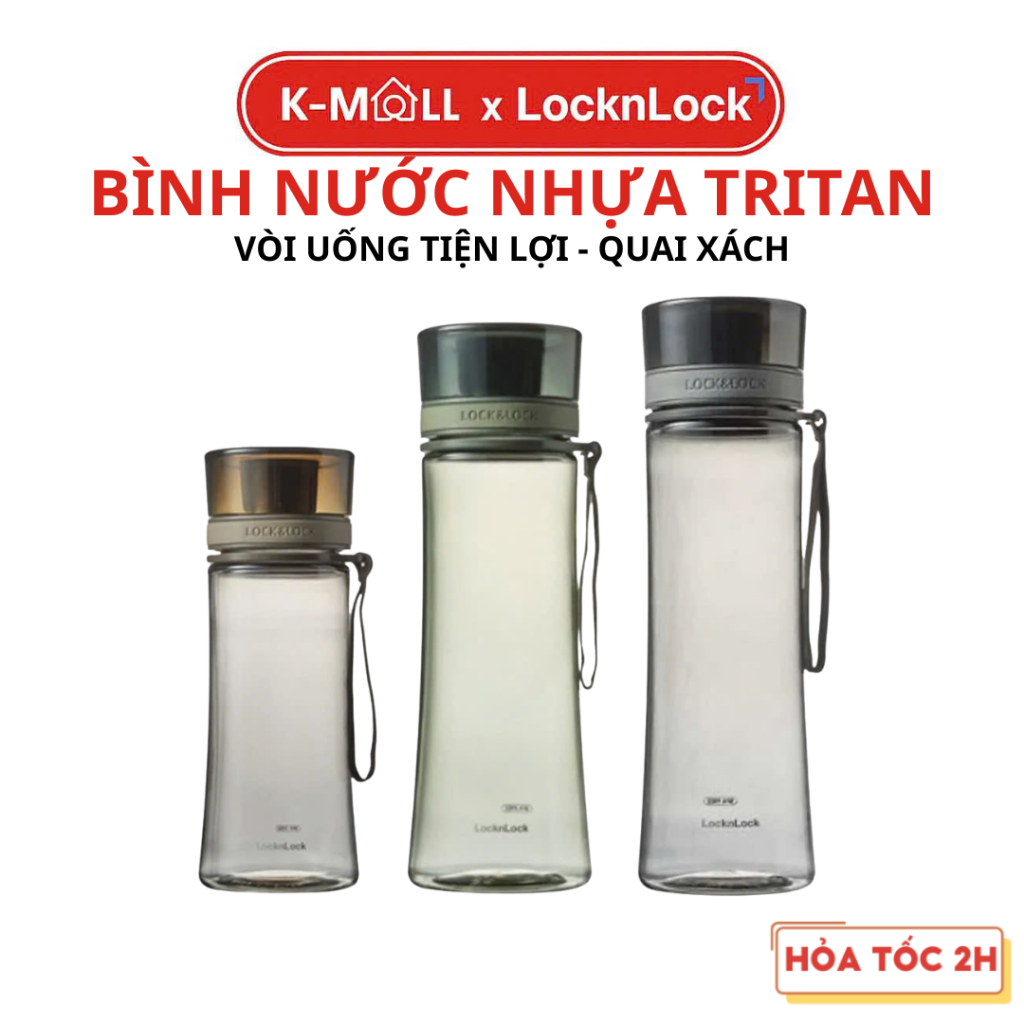 Bình Đựng Nước Lock&Lock Spout Line Nhựa Tritan ABF660 [380ML] ABF661 [480ML] ABF662 [680ML]