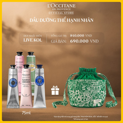 [LIVE] Kem Dưỡng Da Tay L'Occitane Giúp Nuôi Dưỡng Và Bảo Vệ Da Tay Mềm Mịn, Hương Thơm Thơm Tinh Tế 75ML