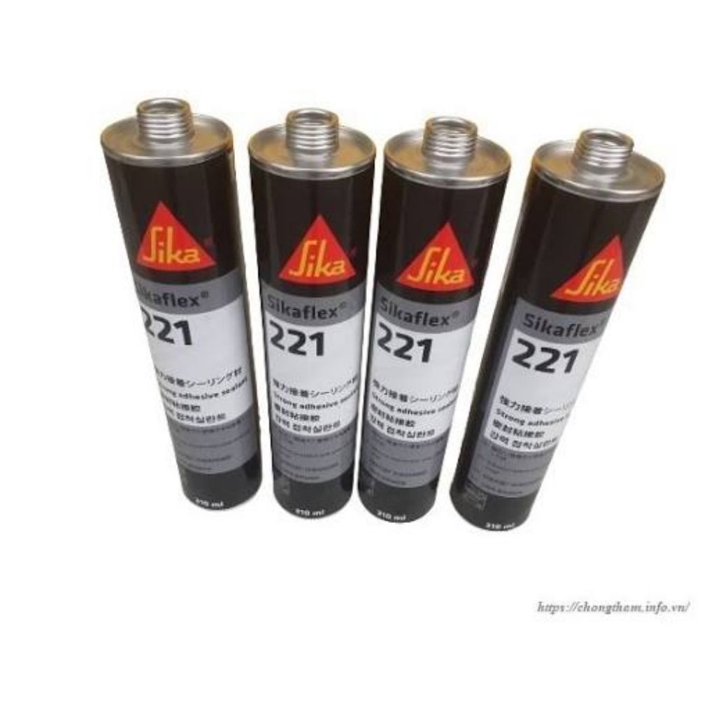 Keo dán kính sikaflex 258 (đen)  keo chạy ron sikaflex 221 (trắng)