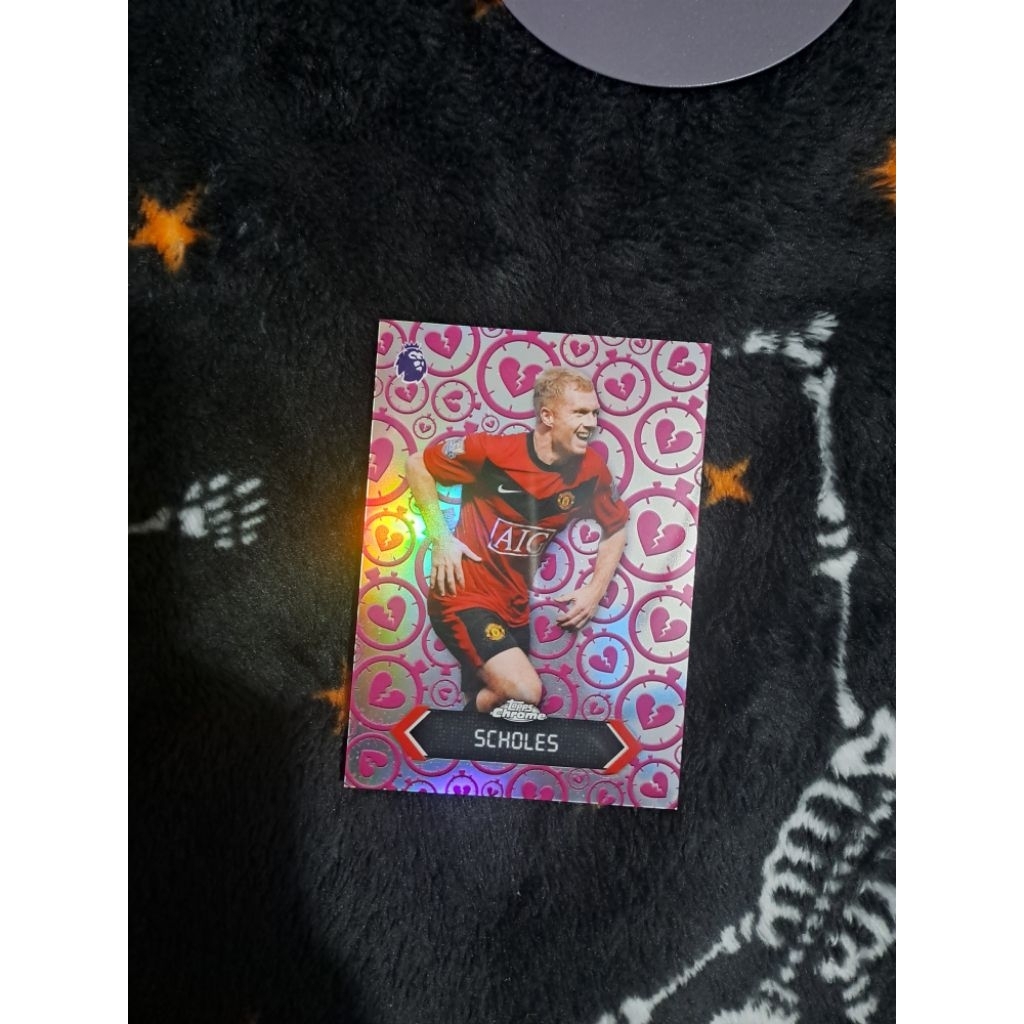 ​Thẻ Bóng Đá Paul Scholes Topps Chrome Premier League - Heartbreaker Insert (Manchester United)