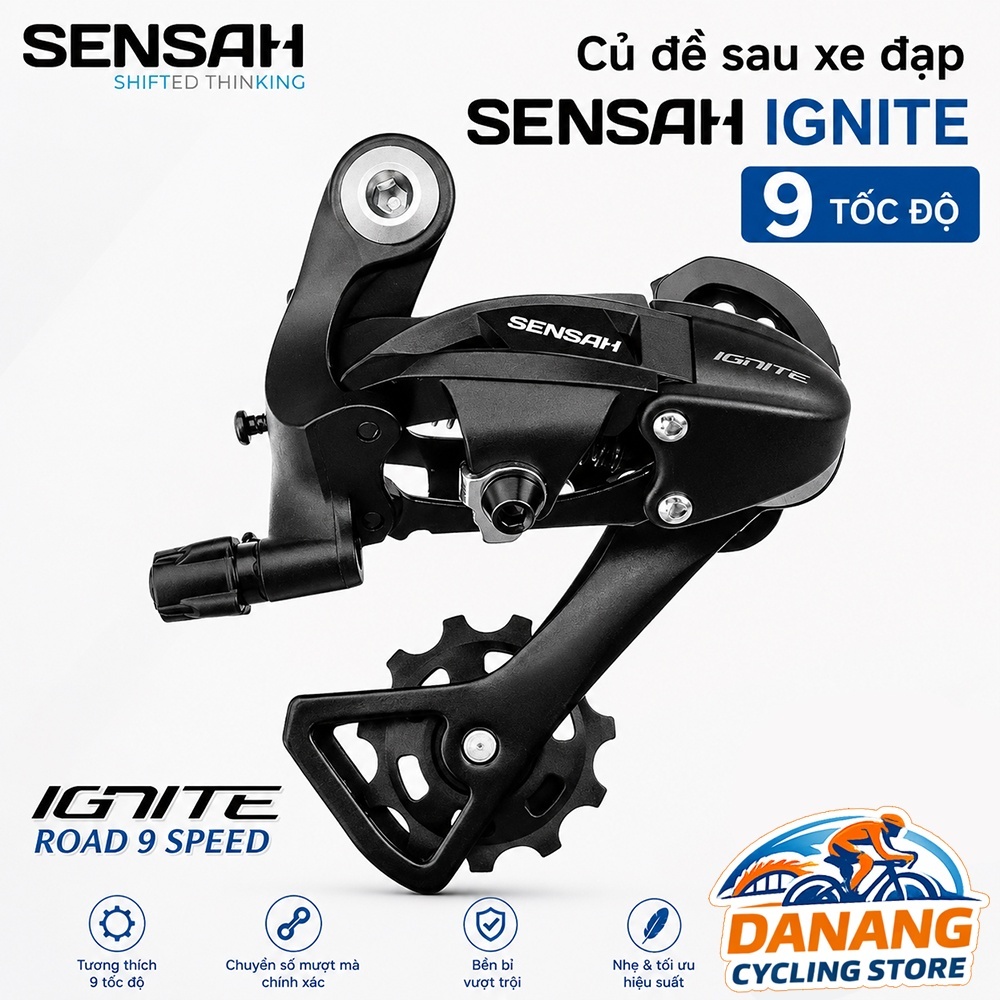 Củ Cùi Đề Sau Xe Đạp SENSAH IGNITE – 9 Tốc Độ – Phụ Tùng Truyền Động