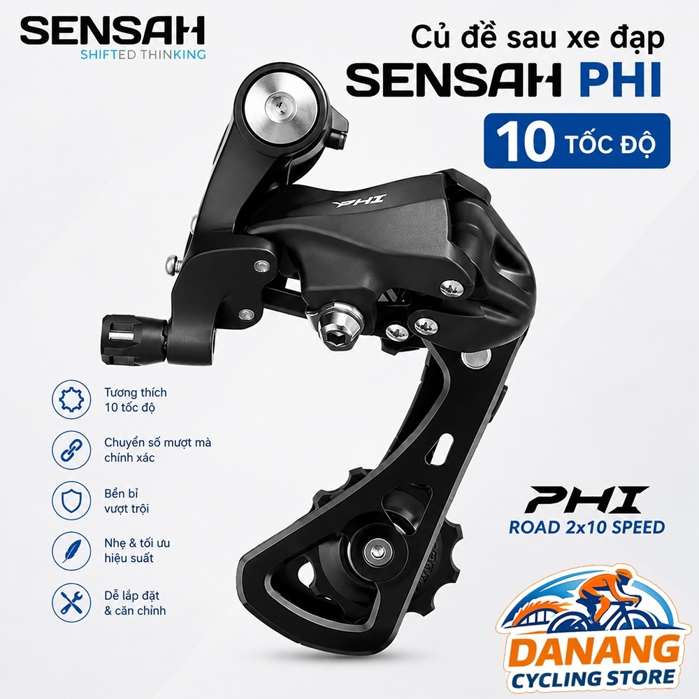 Củ Cùi Đề Sau Xe Đạp SENSAH PHI – 10 Tốc Độ – Phụ Tùng Truyền Động