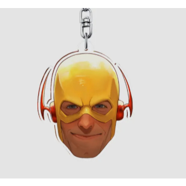 Reverse Flash head Acrylic Keychain