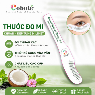 Thước Đo Độ Dài Mi Coboté | Thước Đo Lông Mi Chuyên Dụng | Dụng Cụ Đo Mi Tiện Lợi