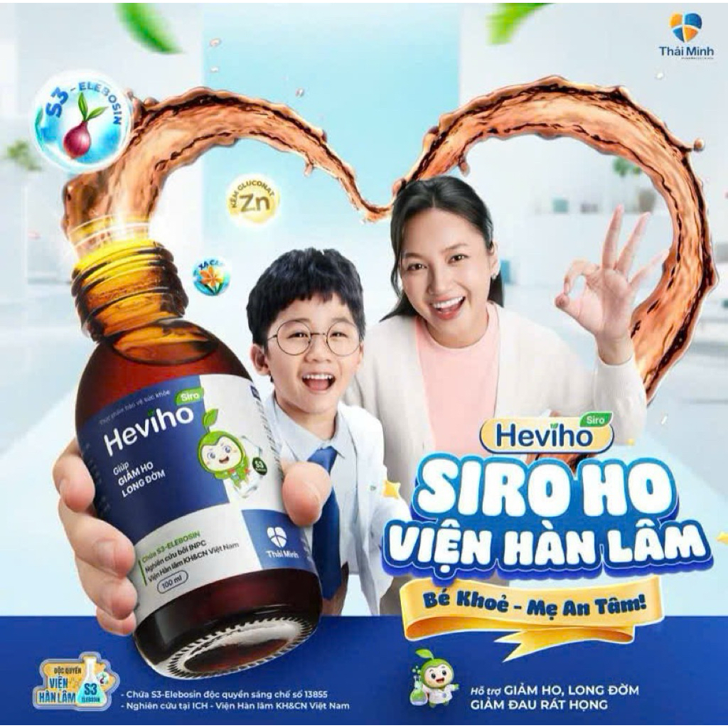 Siro Heviho Thái Minh – Dạng Siro Dễ Uống, Dùng Được Cho Trẻ Từ 6 Tháng Tuổi