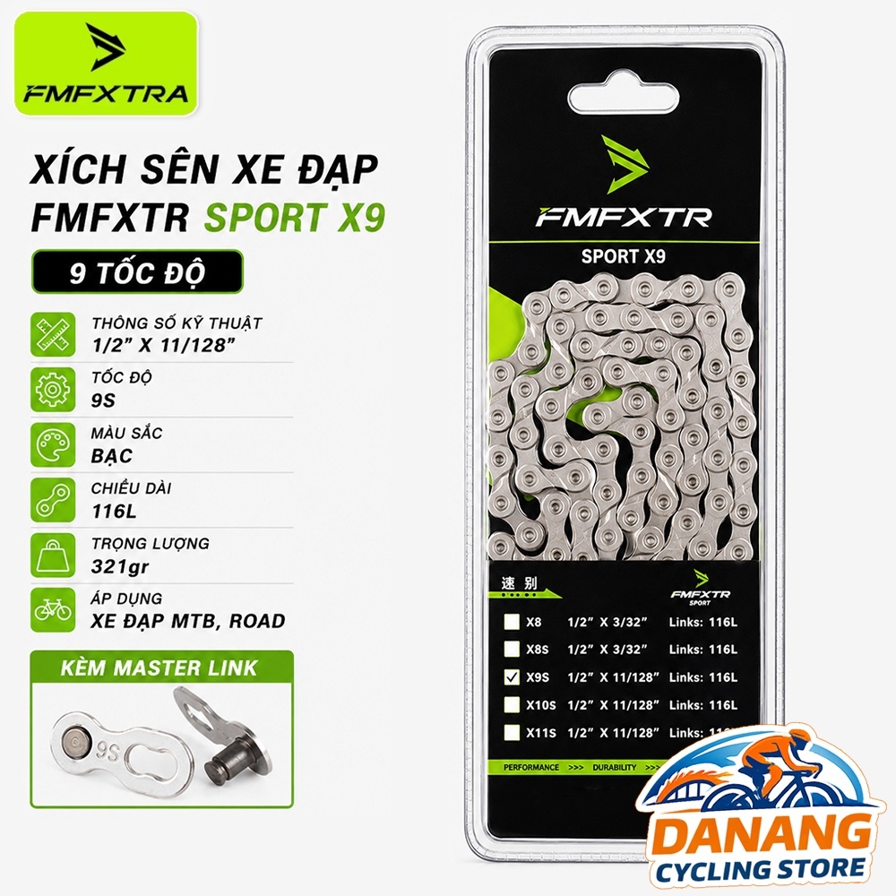 Xích Sên Xe Đạp FMFXTR Sport X9 9 Tốc Độ – Cho Xe Đạp MTB/Road