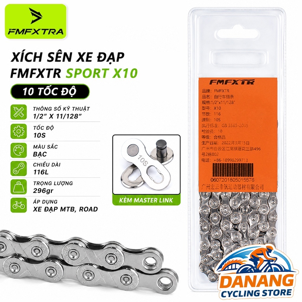 Xích Sên Xe Đạp FMFXTR Sport X10 10 Tốc Độ – Cho Xe Đạp MTB/Road
