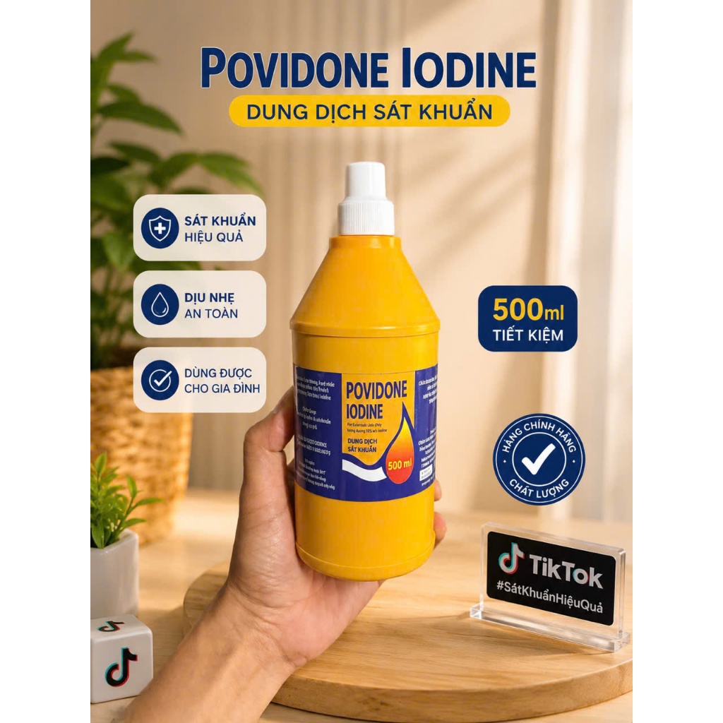 Cồn sát khuẩn Povidine 500ml