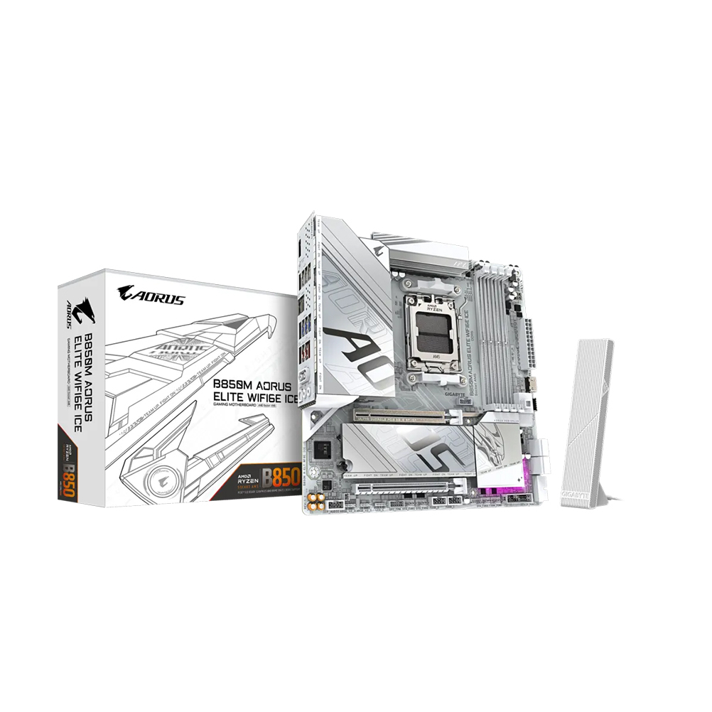 [Hàng Đã Qua Sử Dụng] Mainboard Gigabyte B850M AORUS ELITE WIFI 6E ICE DDR5