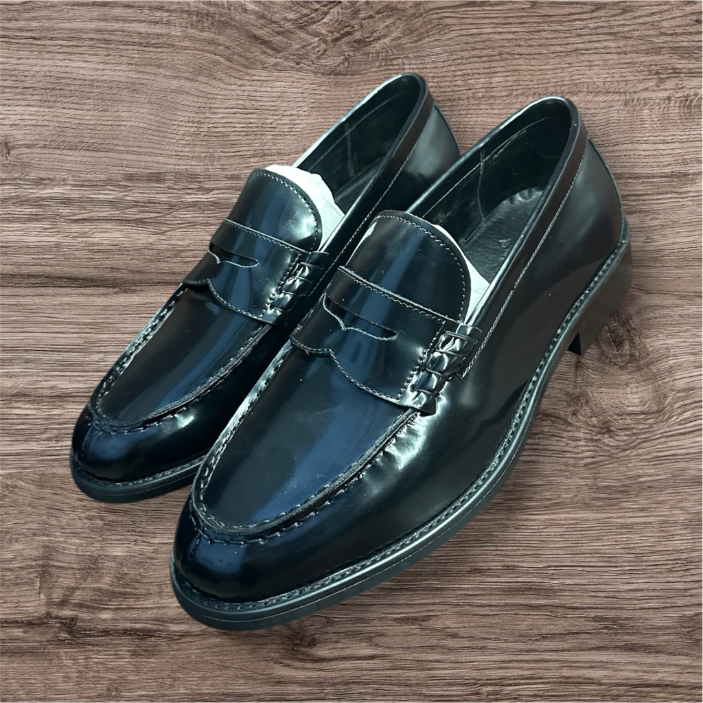Haruta Loafer Nhật Bản Da Bò Ý Pa Tăng Bóng đế phíp gỗ vimbram cao cấp LD ShoesMaker