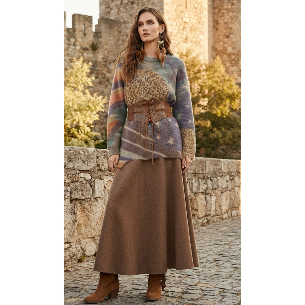 Áo len lông dài tay big size nữ - 2 Hand (Size 4XL).Women's big size long sleeve wool sweater - 2 Ha