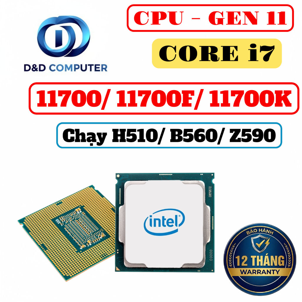 [BẢO HÀNH 12 THÁNG] CPU CORE I7 GEN 11, i7 11700, i7 11700K, i7 11700KF, i7 11700F - QUA SỬ DỤNG