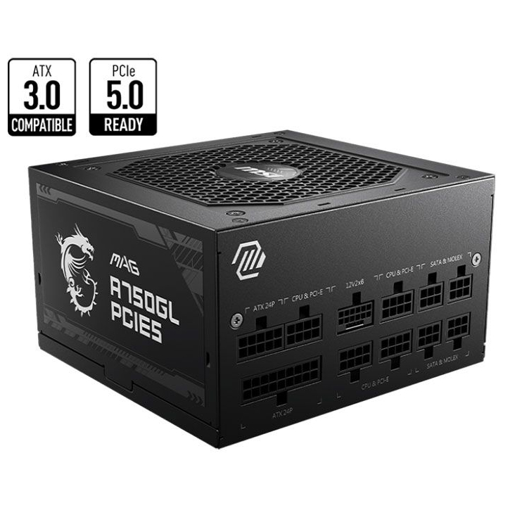 [Hàng Đã Qua Sử Dụng] Nguồn MSI MAG A750GL PCIE 5 Chuẩn 80 Plus Gold