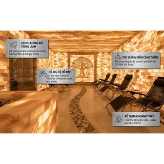 Đá Muối Hồng Himalaya  Làm phòng xông