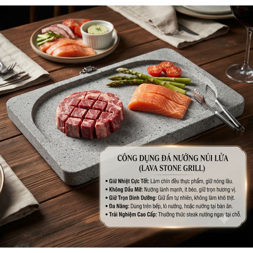 Đá Núi Lửa Nướng 4000gr