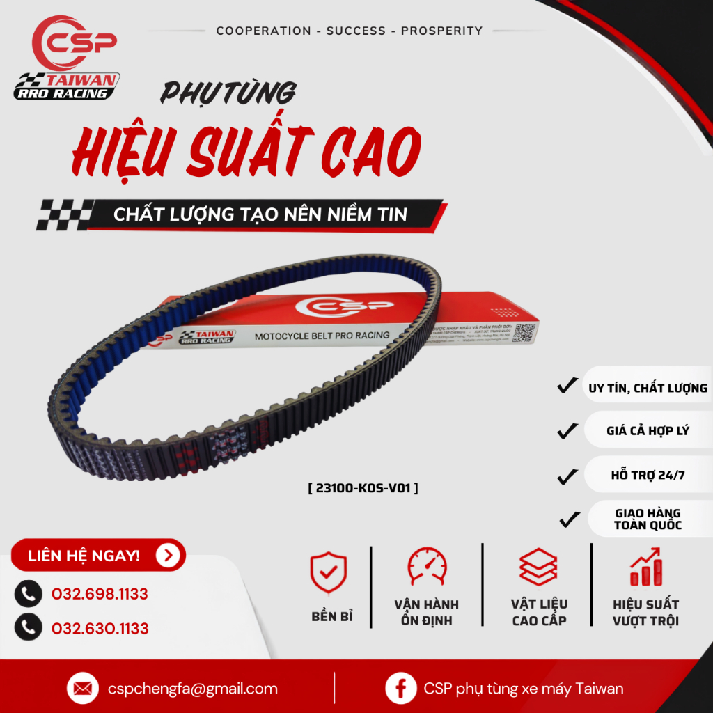 CSP Đỏ Dây Curoa K0S SH150(2020-2022)