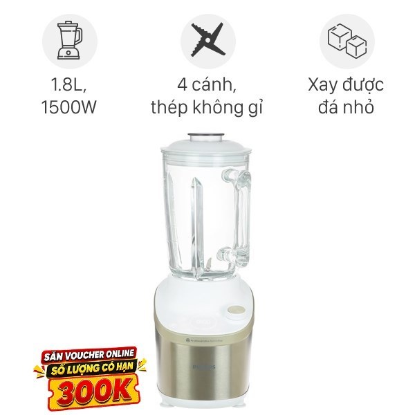 Máy xay sinh tố Philips HR3760/01 chính hãng trưng bày Bảo hành 12 tháng
