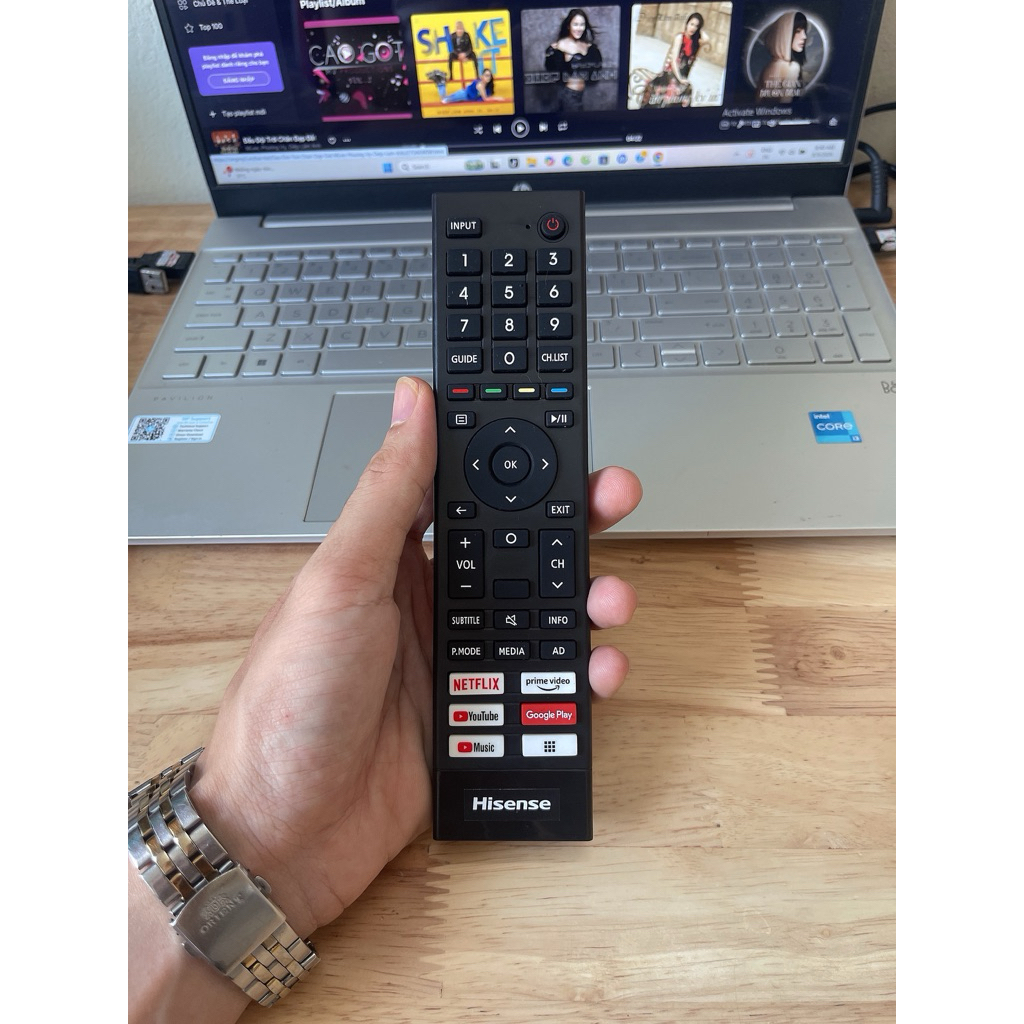 Điều khiển Tivi Hisense không giọng nói( Dùng chung tất cả Tivi Hisense)