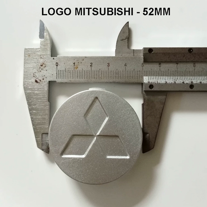 (MITSUBISHI) LOGO MITSUBISHI 52MM, CHỤP MÂM MITSUBISHI 52MM, LOGO THAY THẾ MITSUBISHI 52MM, HÀNG CHU
