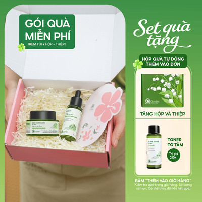 [Set Quà Tặng] Bộ Chăm Sóc Da Cấp Ẩm Serum Kem Dưỡng Tơ Tằm| Hộp Quà Tặng Mẹ, Ny, Cô Giáo